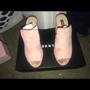 Soft pink mules -DKNY